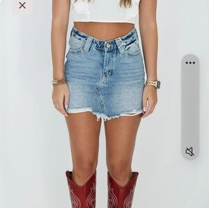Jean Skirt- Size is more M/L
